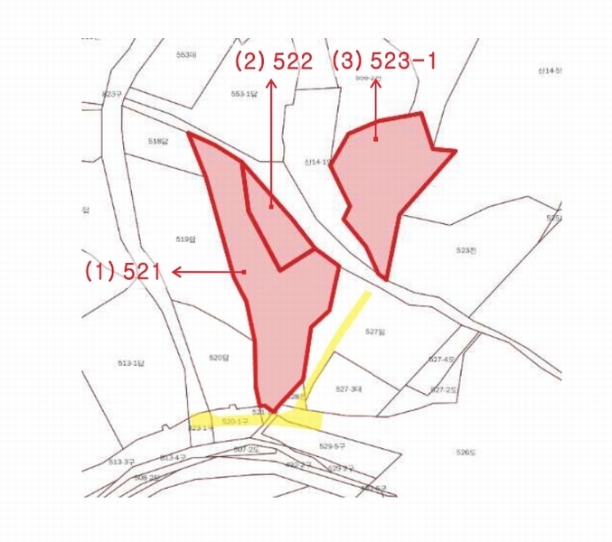 2025타경51401 충청남도 당진시 송악읍 전대리 523-1 농지 경매 이미지