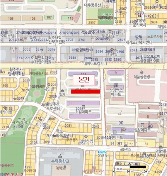 2025타경51773 충청북도 청주시 흥덕구 백봉로224번길 7, 백봉아파트 103동 1층 113호 아파트[공급16평형] 경매 이미지
