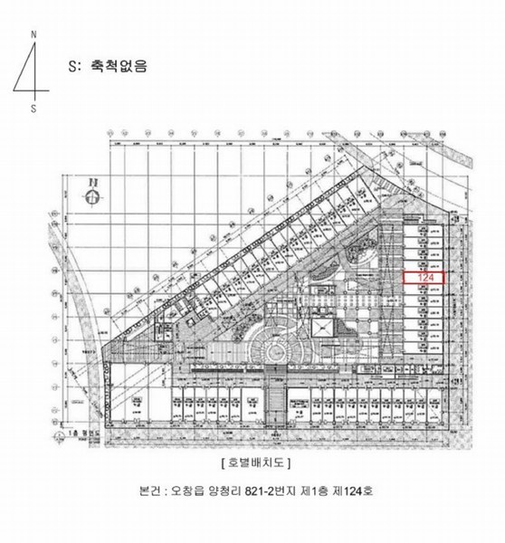 2025타경3695 충청북도 청주시 청원구 오창대로 315, 구분건물 1층 124호 근린상가 경매 이미지