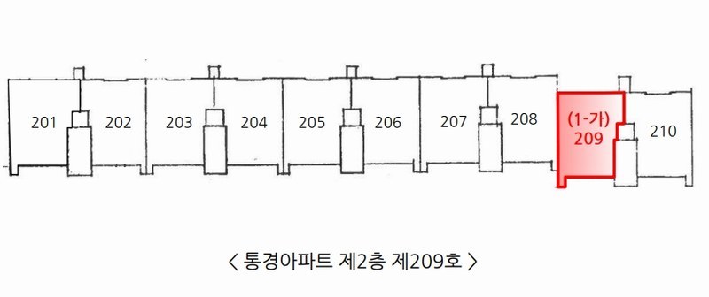 2025타경4339 충청북도 청주시 상당구 단재로 2483-6, 통경아파트 2층 209호 아파트 경매 이미지