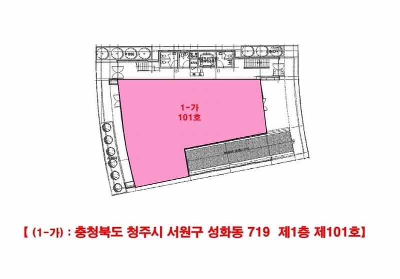 2025타경4599 충청북도 청주시 서원구 서부로 1348, 대원빌딩 1층 101호 근린상가 경매 이미지