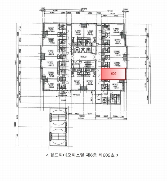2025타경51439 충청북도 청주시 서원구 1순환로 642, 월드피아오피스텔 6층 602호 오피스텔 경매 이미지