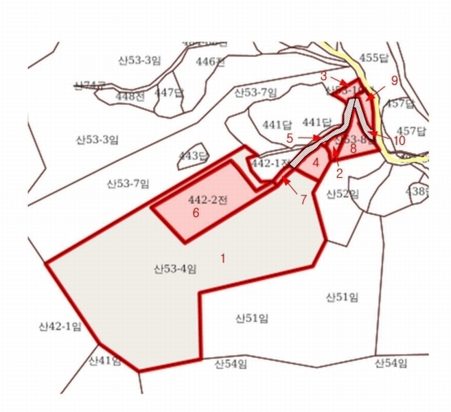2025타경51531 충청북도 보은군 보은읍 산성리 산53-4 창고 경매 이미지