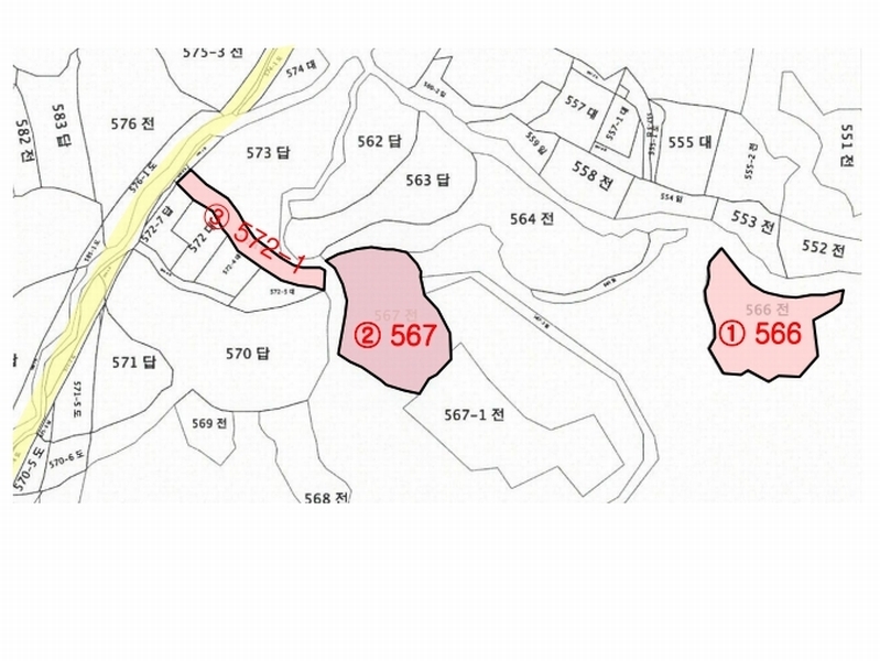 2025타경51360 충청북도 청주시 상당구 낭성면 호정리 566 임야 경매 이미지