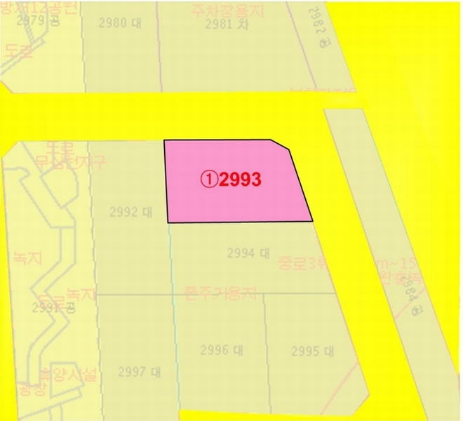 2025타경51591 충청북도 청주시 상당구 용암동 2993 대지 경매 이미지