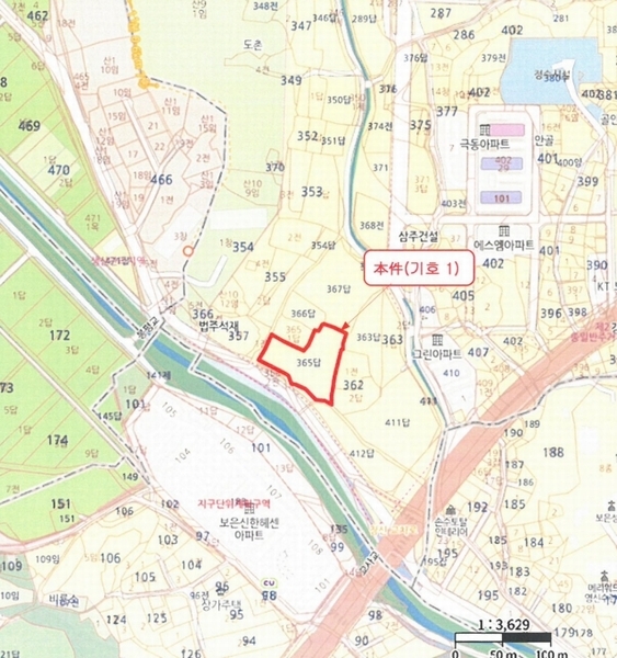 2025타경51868 충청북도 보은군 보은읍 교사리 365 농지 경매 이미지