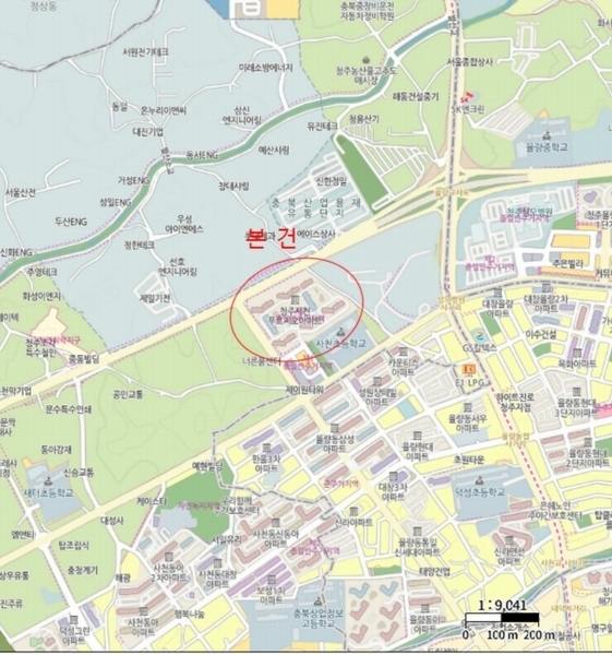 2025타경51945 충청북도 청주시 청원구 사뜸로 106, 청주사천푸르지오 105동 8층 803호 아파트[공급29평형] 경매 이미지