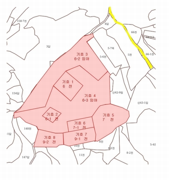 2025타경1422 충청북도 진천군 덕산읍 용몽리 6 임야 경매 이미지