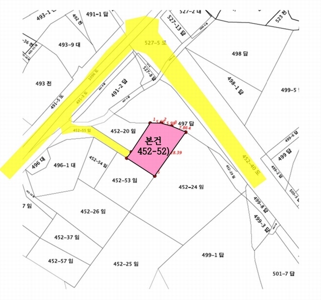 2025타경51128 충청남도 당진시 석문면 장고항리 452-52 임야 경매 이미지