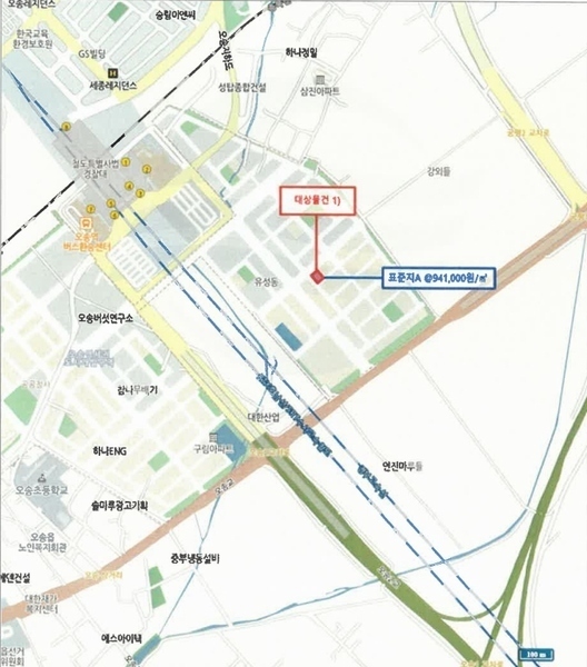 2025타경51208 충청북도 청주시 흥덕구 오송읍 궁평리 291-6 대지 경매 이미지