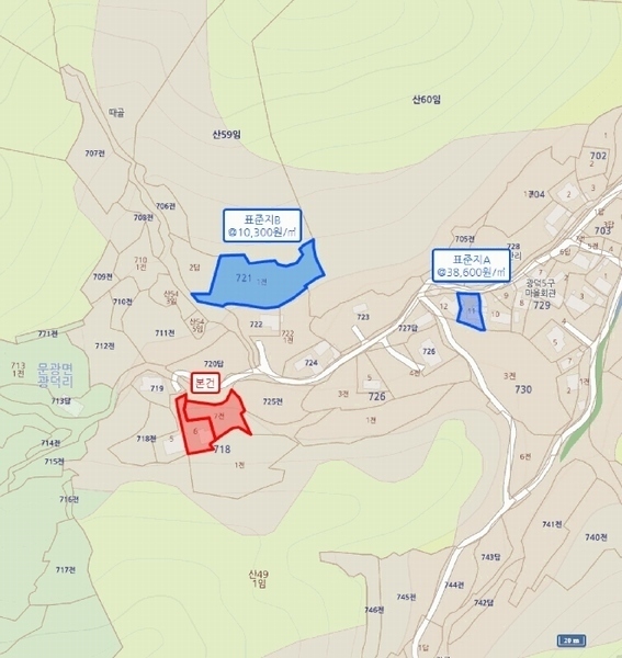 2025타경51785 충청북도 괴산군 문광면 광덕리 718-7 농지 경매 이미지