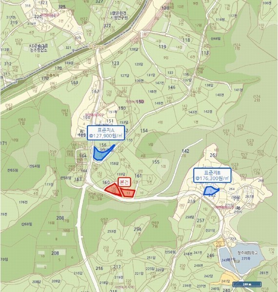 2025타경4469 충청북도 청주시 서원구 남이면 구암리 160-5 임야 경매 이미지