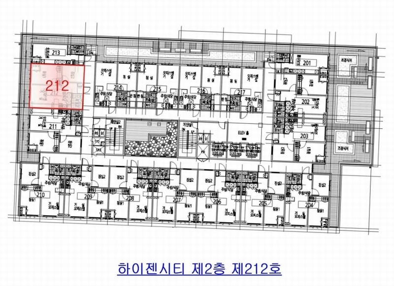 2025타경51059 충청북도 청주시 흥덕구 직지대로 636, 하이젠시티 2층 212호 오피스텔[계약24평형] 경매 이미지