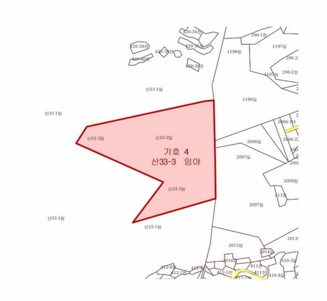2024타경63430 충청북도 진천군 이월면 노원리 산33-3 임야 경매 이미지