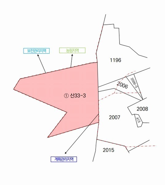 2024타경63430 충청북도 진천군 이월면 노원리 산33-3 임야 경매 이미지