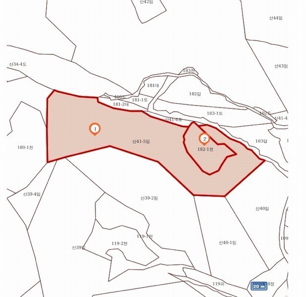 2025타경2753 충청북도 괴산군 불정면 웅동리 산41-5 임야 경매 이미지
