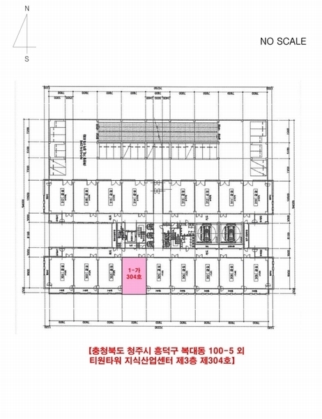 2025타경2937 충청북도 청주시 흥덕구 봉명로 31, 티원타워지식산업센터 3층 304호 아파트형공장 경매 이미지