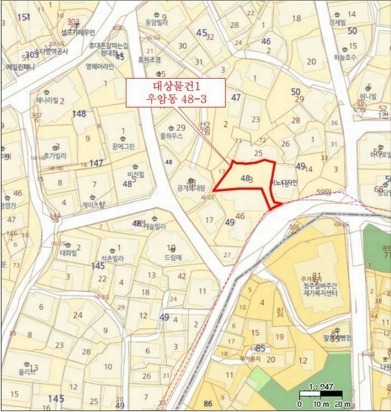 2025타경50861 충청북도 청주시 청원구 우암동 48-3 다가구(원룸등) 경매 이미지