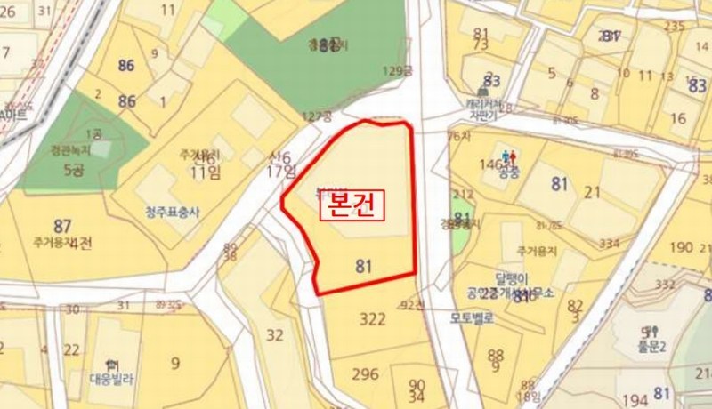 2025타경50969 충청북도 청주시 상당구 수동로53번길 16, 수동카페1주건축물 1동 지하1층 비104호 근린상가 경매 이미지