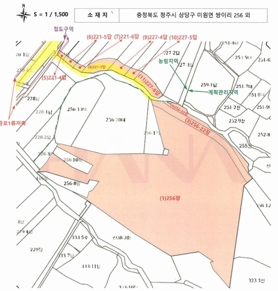 2025타경51268 충청북도 청주시 상당구 미원면 쌍이리 256 공장 경매 이미지