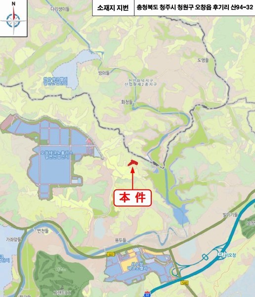 2025타경51335 충청북도 청주시 청원구 오창읍 후기리 산94-32 임야 경매 이미지