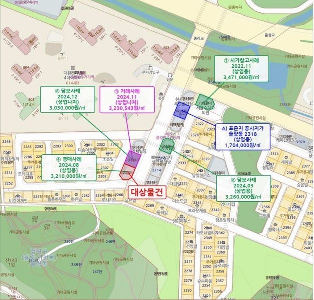 2025타경51351 충청북도 청주시 청원구 율량동 2312 근린시설 경매 이미지