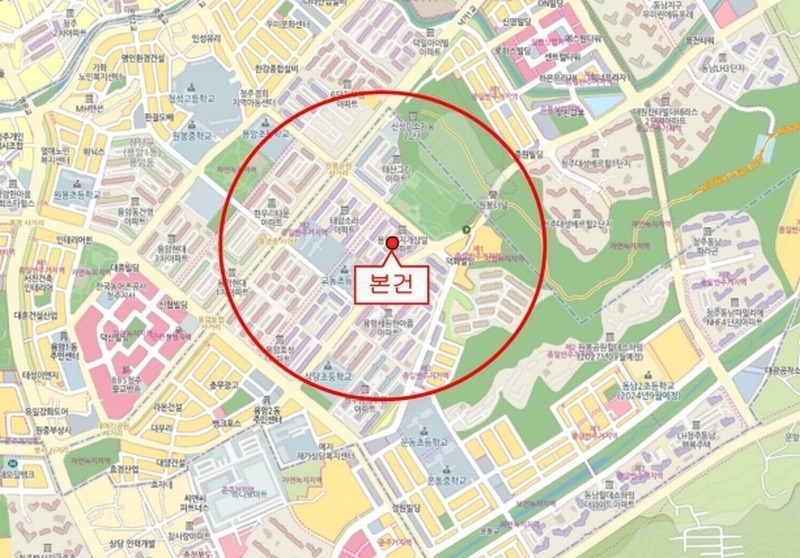 2024타경50601 충청북도 청주시 상당구 무농정로 103, 삼일무지개아파트 104동 1층 102호 아파트[공급22평형] 경매 이미지