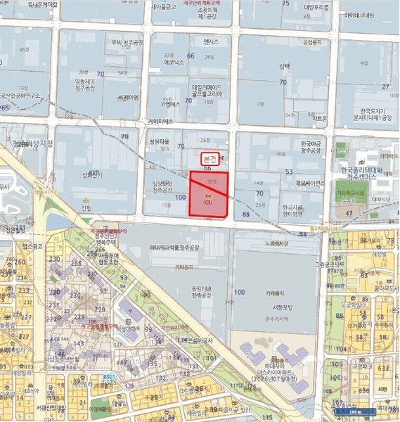 2025타경4315 충청북도 청주시 흥덕구 복대동 100-5 아파트형공장 경매 이미지
