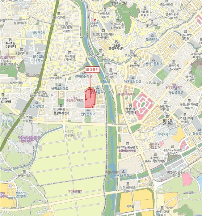 2025타경51618 충청북도 청주시 서원구 분평동 1261 아파트[공급21평형] 경매 이미지