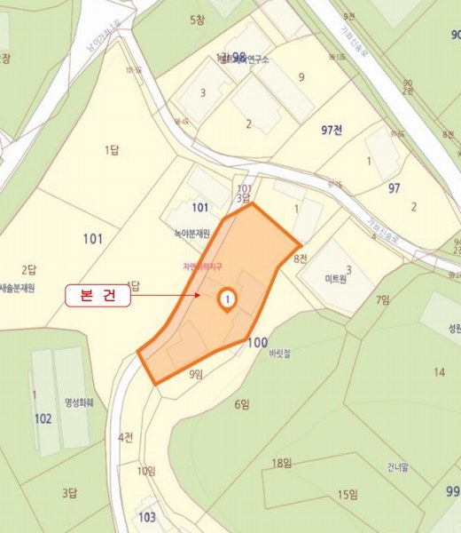 2025타경51700 충청북도 청주시 서원구 남이면 가좌리 100-2 대지 경매 이미지