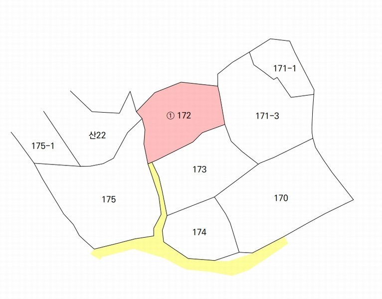 2025타경51739 충청북도 증평군 도안면 화성리 172 대지 경매 이미지