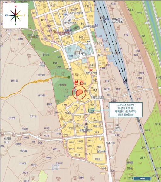 2025타경51739 충청북도 증평군 도안면 화성리 172 대지 경매 이미지