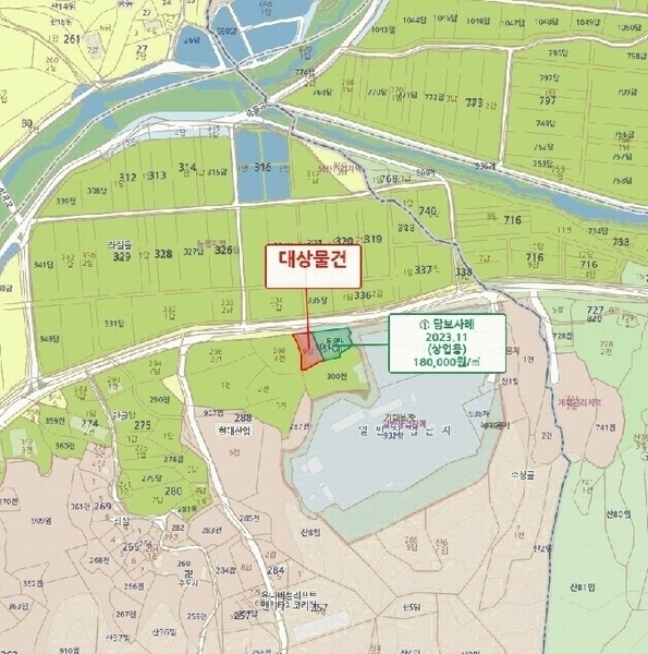 2025타경51887 충청북도 증평군 도안면 도당리 303-9 잡종지 경매 이미지