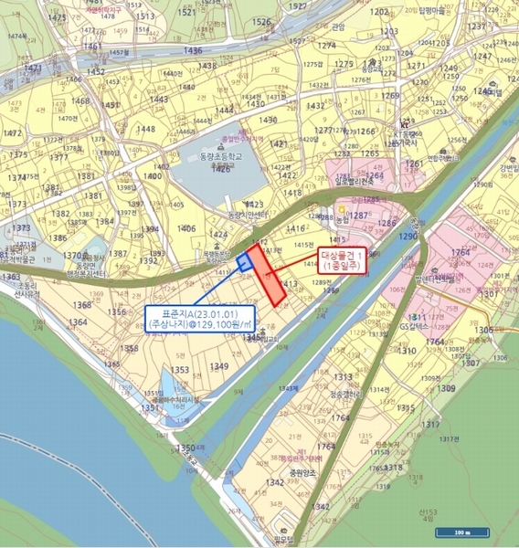 2023타경1728 충청북도 충주시 동량면 조동리 1345-1 농지 경매 이미지