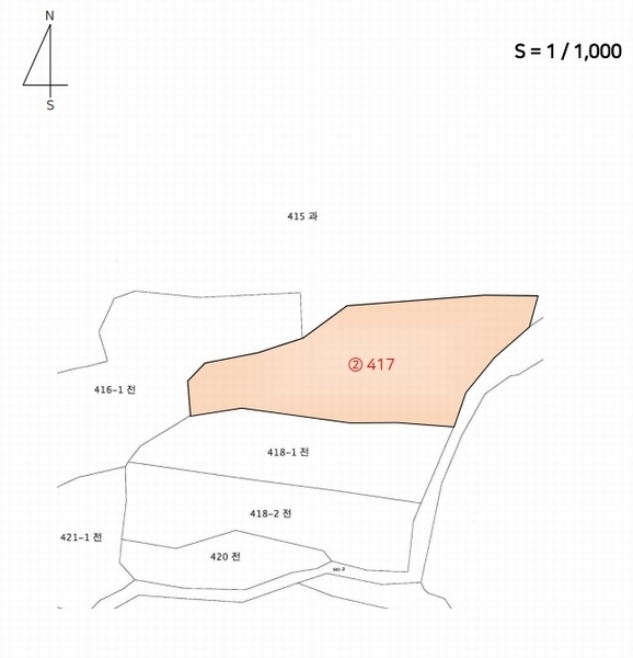 2024타경35773 충청북도 충주시 주덕읍 창전리 417 농지 경매 이미지