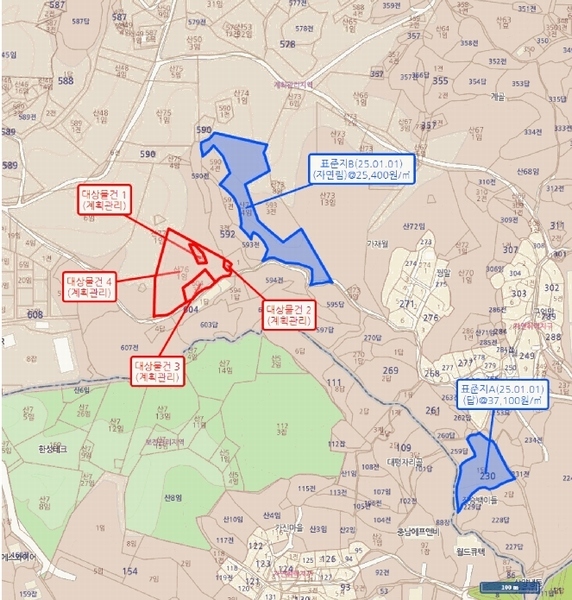 2025타경30366 충청북도 음성군 대소면 수태리 593-1 임야 경매 이미지
