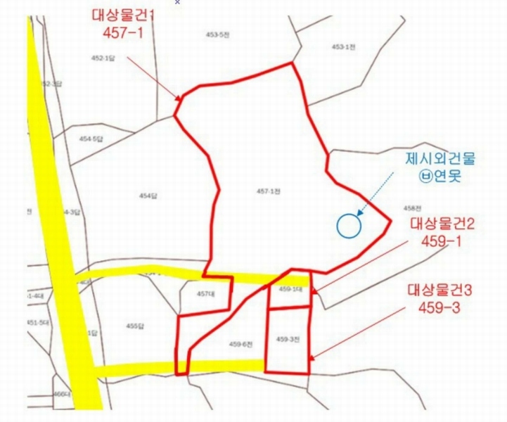 2025타경30414 충청북도 음성군 대소면 내산리 457-1 농지 경매 이미지