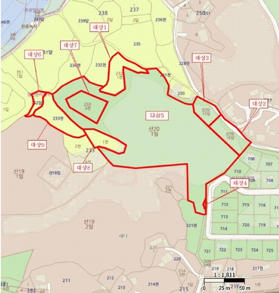 2025타경30544 충청북도 음성군 맹동면 마산리 232-1 임야 경매 이미지