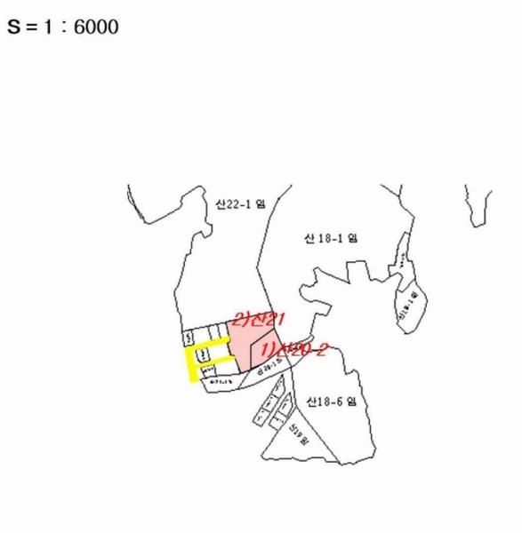 2024타경1404 충청북도 충주시 앙성면 사미리 산20-2 임야 경매 이미지