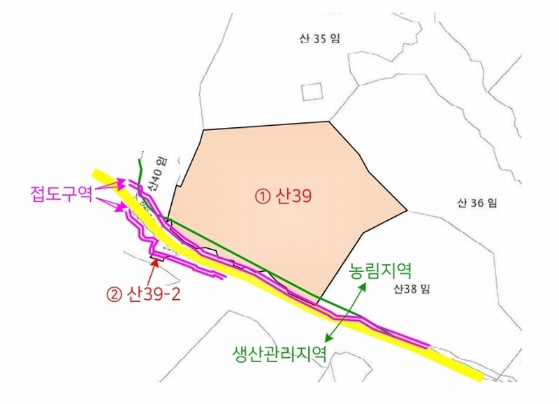 2024타경33876 충청북도 충주시 살미면 재오개리 산39 임야 경매 이미지