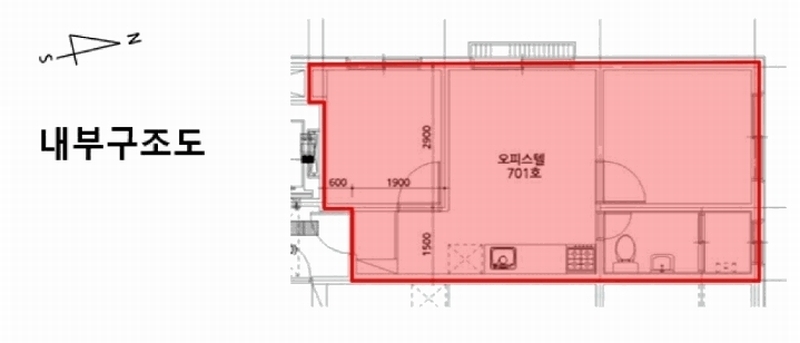 2025타경10202 서울특별시 강서구 화곡로42길 25-3, 더플러스 7층 701호 오피스텔 경매 이미지