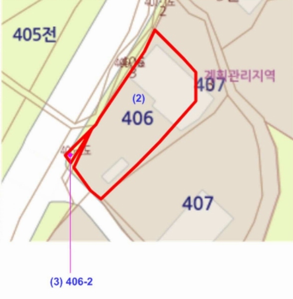 2025타경30379 충청북도 음성군 감곡면 사곡리 406 대지 경매 이미지