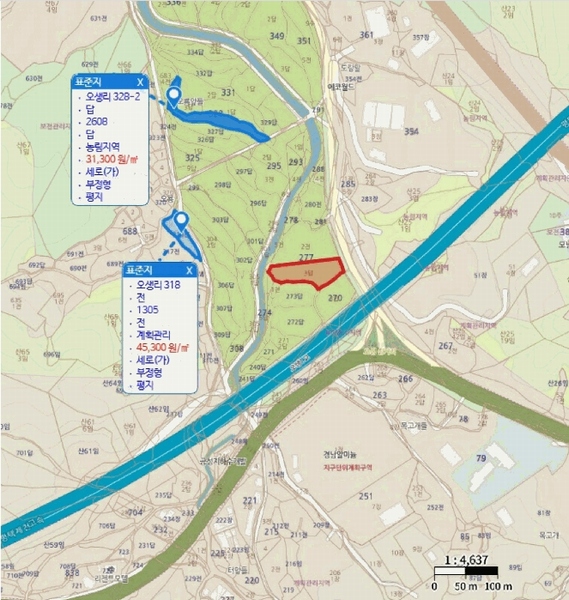 2025타경30480 충청북도 음성군 생극면 오생리 277-3 농지 경매 이미지