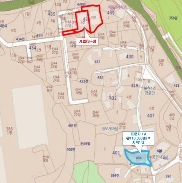 2025타경30491 충청북도 음성군 맹동면 봉현리 438-4 근린주택 경매 이미지