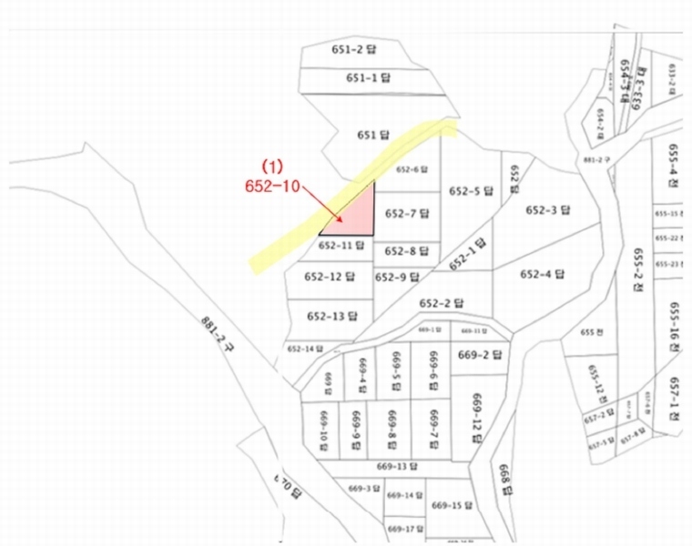 2024타경35414 충청북도 충주시 동량면 용교리 652-10 농지 경매 이미지
