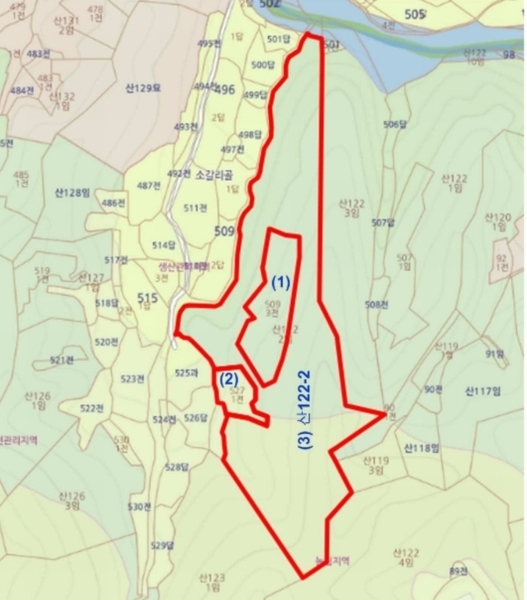 2024타경36141 충청북도 음성군 음성읍 소여리 509-3 임야 경매 이미지