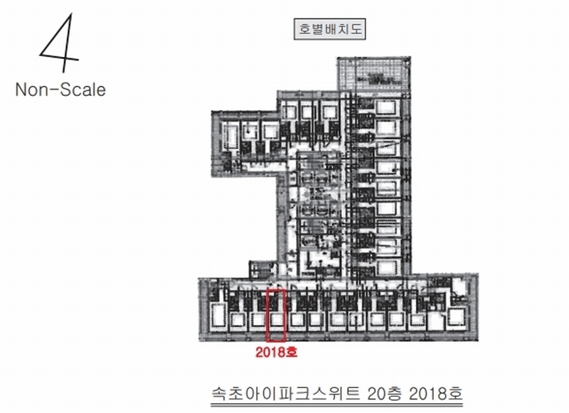 2025타경10290 강원특별자치도 속초시 중앙로 266강원특별자치도 속초시 중○○○○, 속초아이파크스위트 20층 2018호속초아이○○ 숙박(콘도등) 경매 이미지