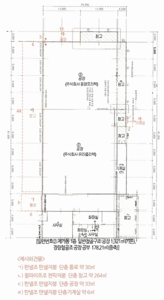 2023타경3519 충청북도 음성군 감곡면 상우리 5-2 공장 경매 이미지