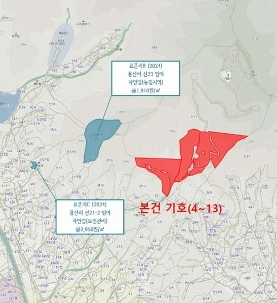 2024타경319 충청북도 음성군 음성읍 용산리 산11-23 임야 경매 이미지