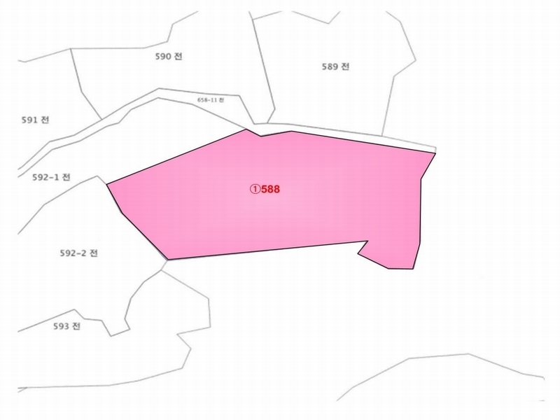 2024타경33678 충청북도 충주시 살미면 향산리 588 농지 경매 이미지